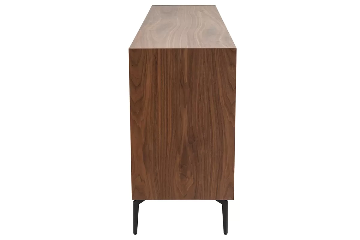 Miliboo Aparadores-Aparador de diseño de contrachapado de nogal 180 cm BLISS