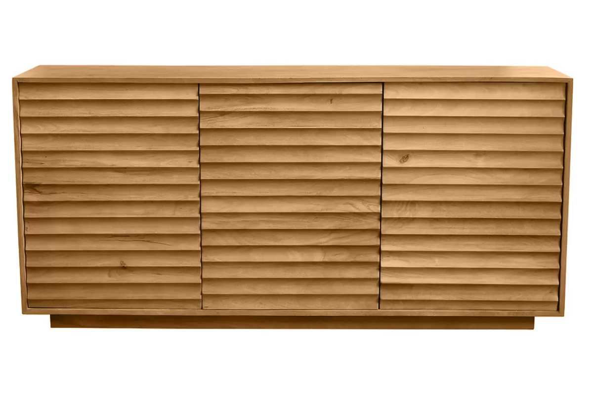 Miliboo Aparadores-Aparador de madera maciza de mangos 3 puertas L160 cm MATCHA