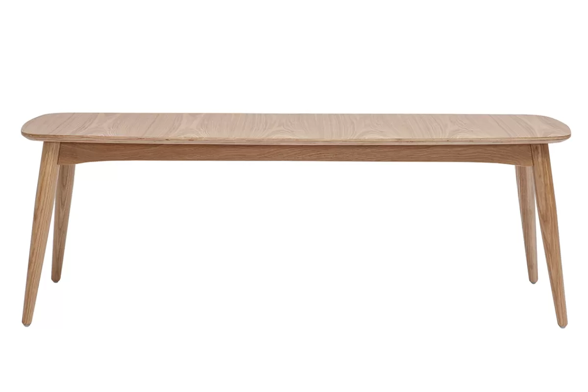 Miliboo Sillas De Madera | Bancos-Banco estilo nórdico de fresno 130 cm de anchura NORDECO