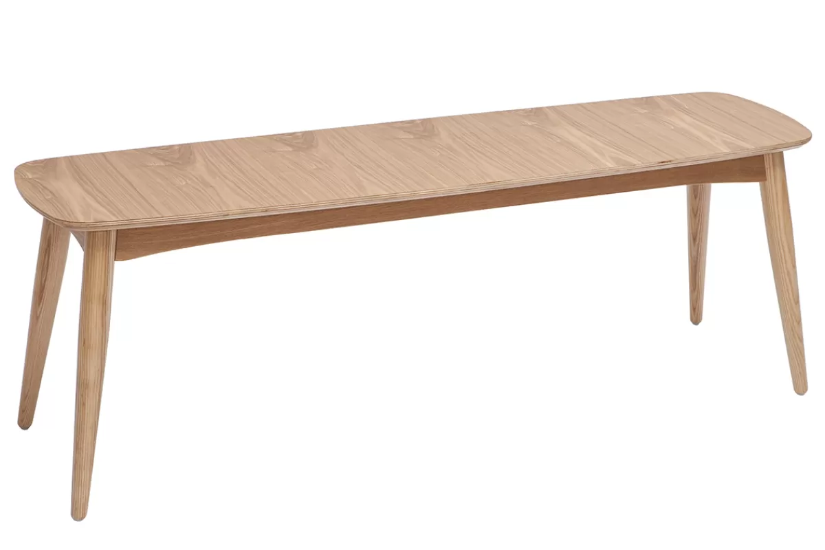 Miliboo Sillas De Madera | Bancos-Banco estilo nórdico de fresno 130 cm de anchura NORDECO