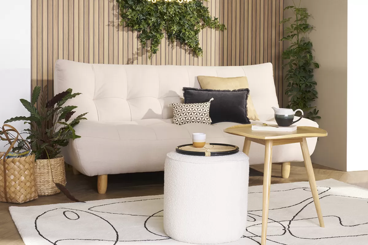 Miliboo Mesas De Salón | Mesilla Auxiliar-Mesa de centro madera en forma de hoja L60 cm PHYLL