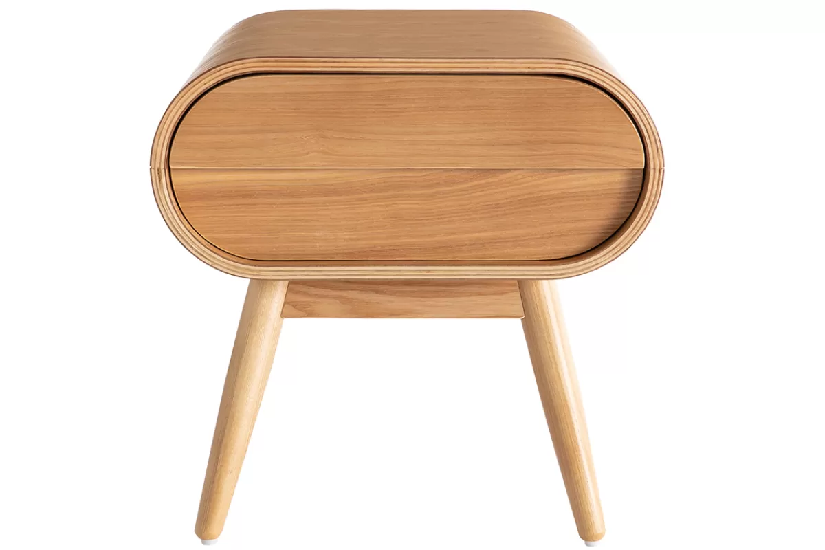 Miliboo Mesillas De Noche-Mesita de noche diseño fresno 1 cajón BJORG