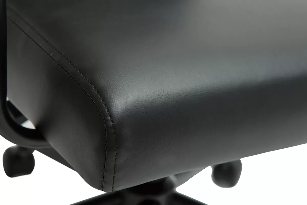 Miliboo Silla De Oficina | Sillón De Oficina A Precios Bajos-Silla de escritorio vintage de poliuretano y metal negro FLOKI