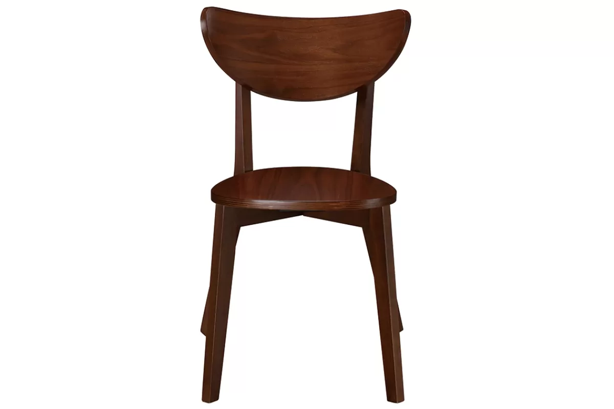 Miliboo Sillas Modernas | Sillas De Madera-Sillas diseño nogal LEENA (lote de 2)