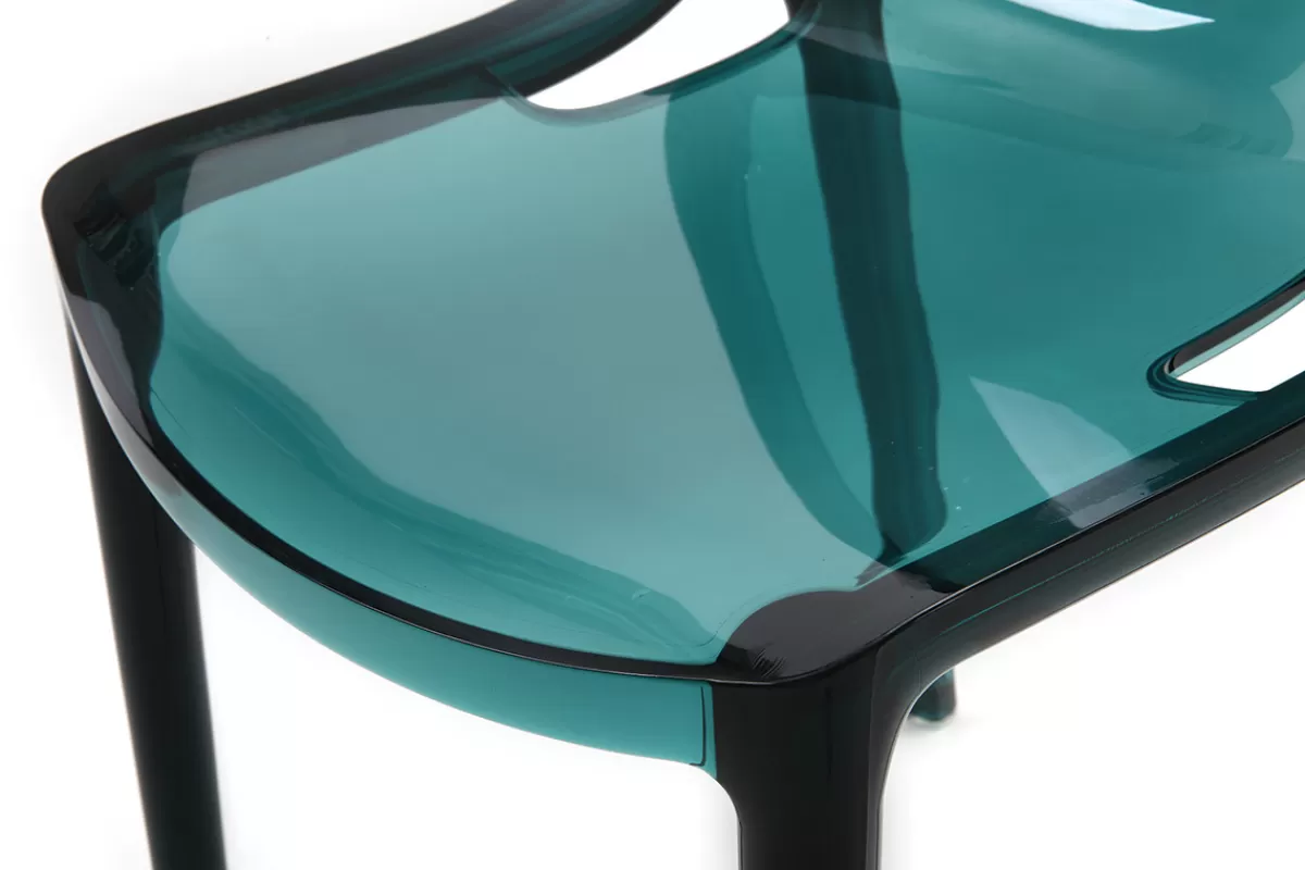Miliboo Sillas Modernas | Silla De Jardín-Sillas diseño verde agua lote de 2 interior / exterior YZEL