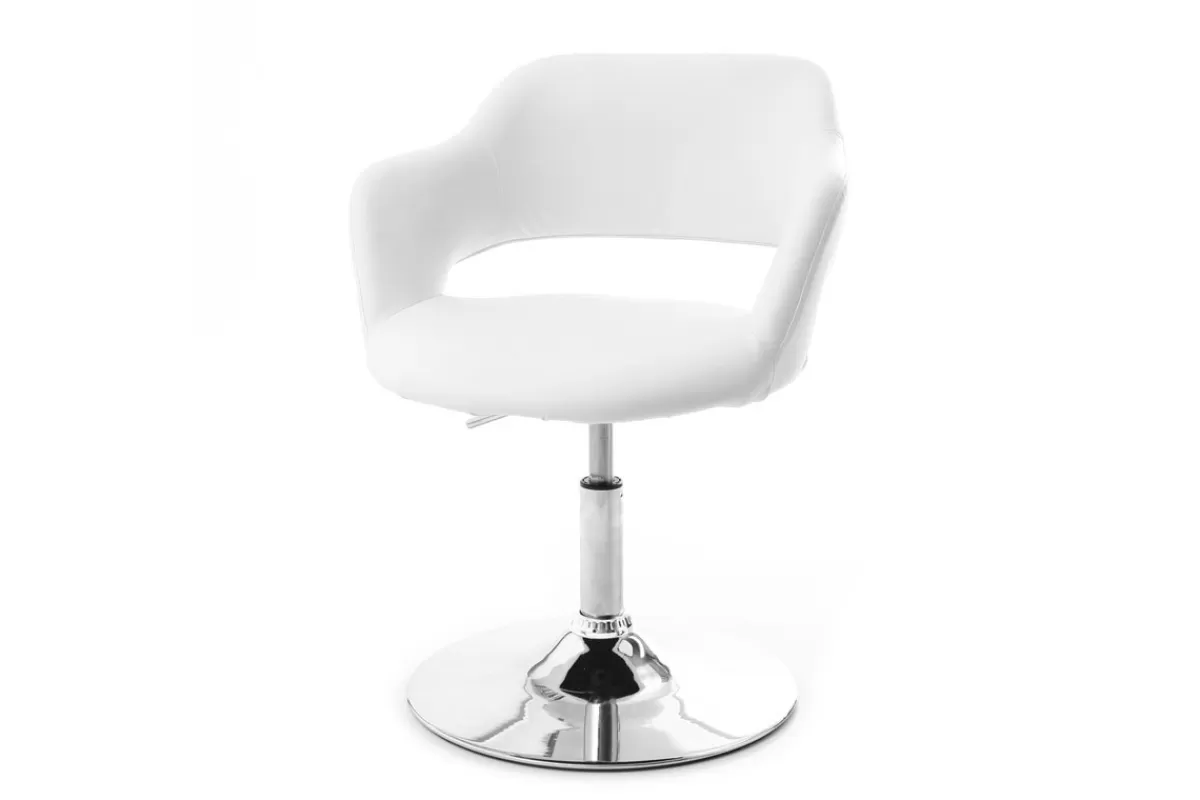 Miliboo Sillones | Silla De Oficina-Sillón de diseño blanco JESSY